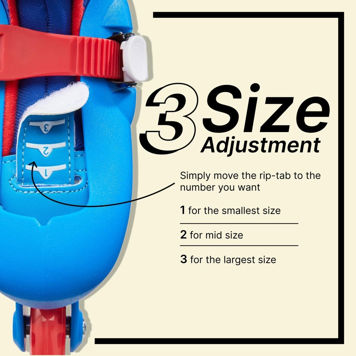 Kids Skating Shoes Inline Play 3 Blue - Image 5