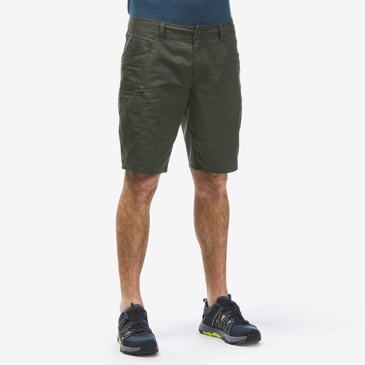 Men Light Cargo Shorts Dark Olive - NH500 - Image 2