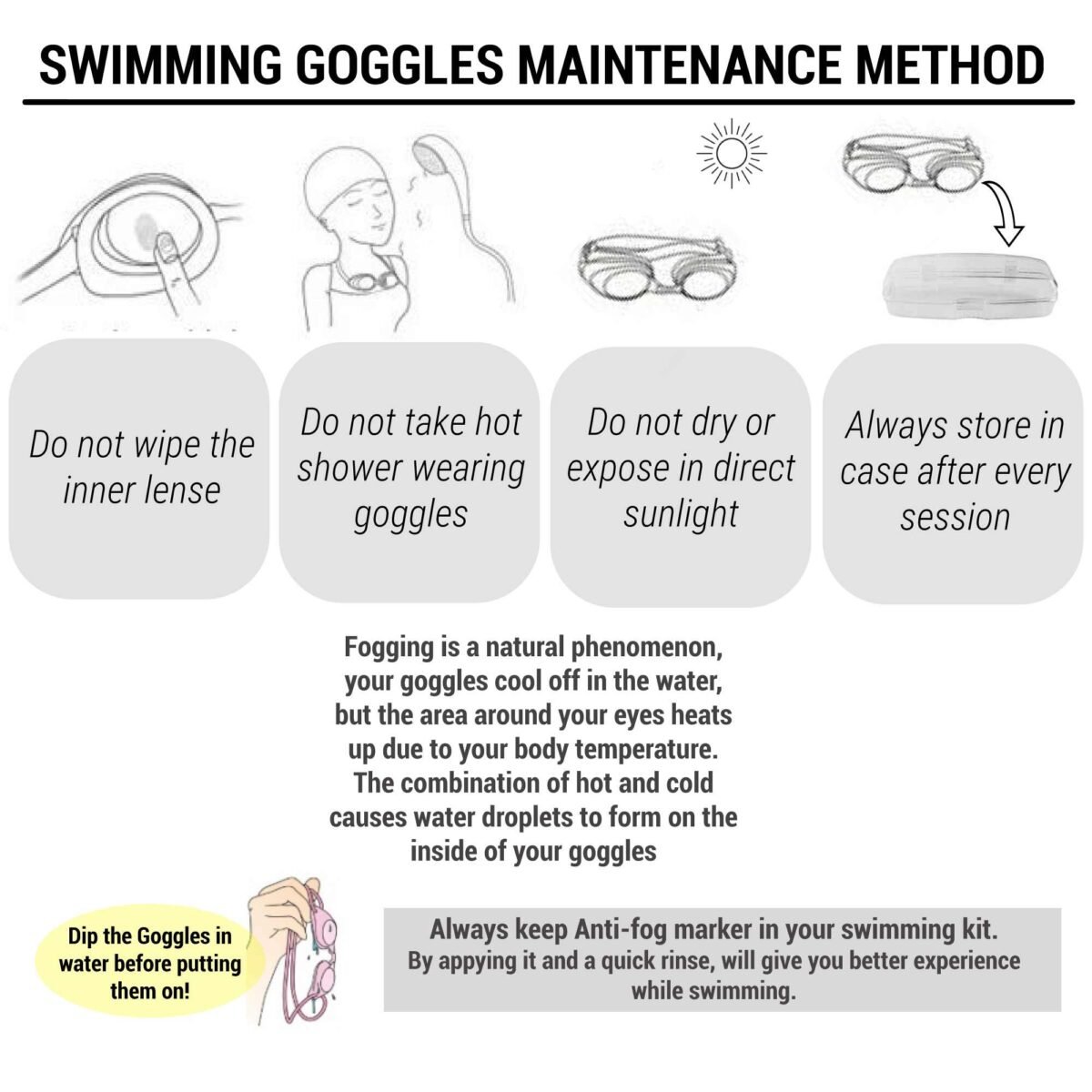 Kids Swimming Goggles UV Protection Anti Fogging Clear Lenses Xbase Blue Yellow - Image 5