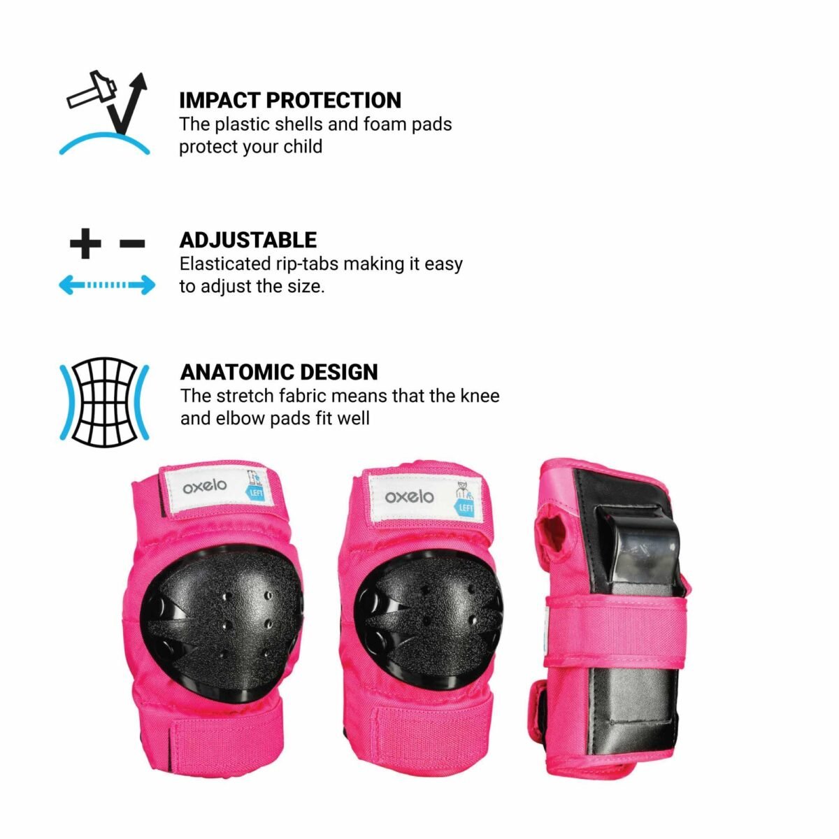 Kids' 3-Piece Safety Guards - Pink - Image 4