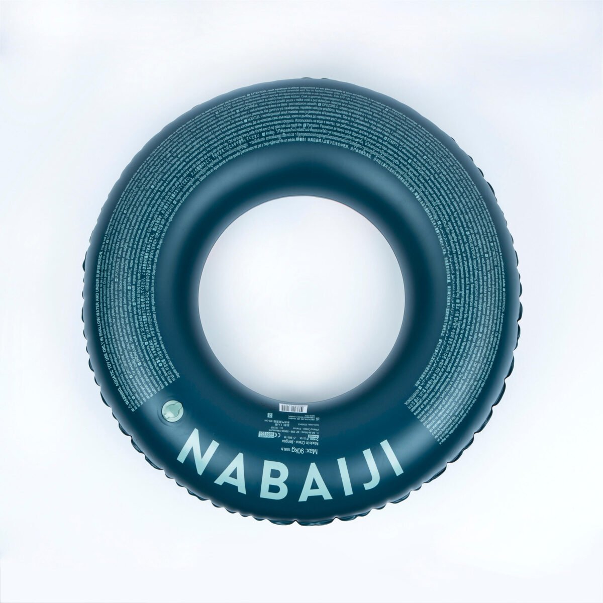 Inflatable printed pool ring with comfort grips Large 92 cm - Image 2