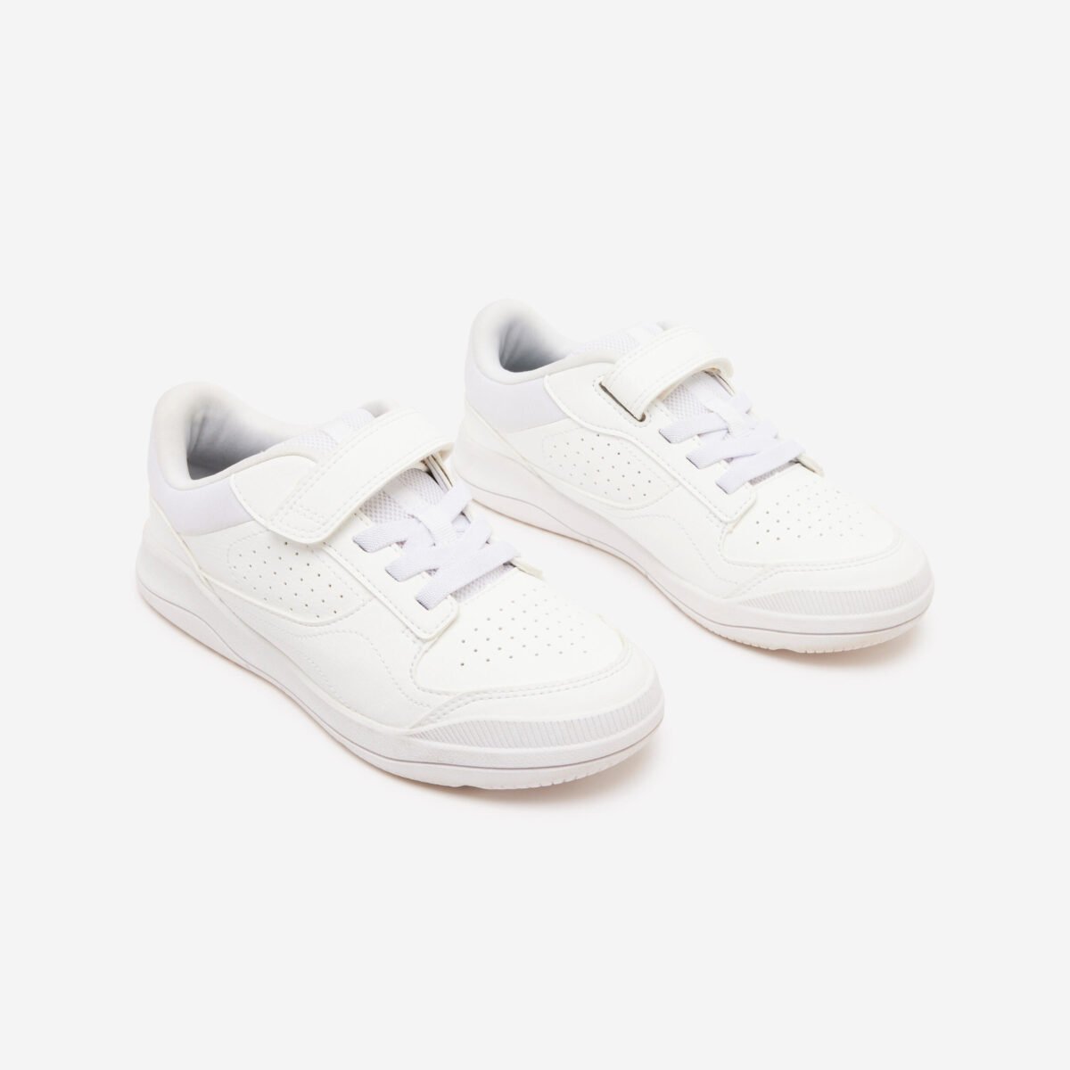 Kids' Unisex Hard-Wearing Multisport School Shoes Playventure Yard - White - Image 2