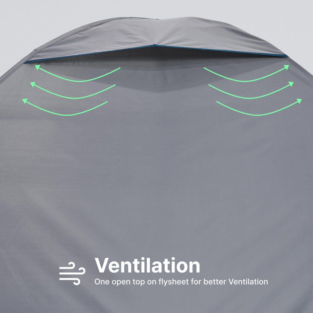 Camping Tent 3 Person - MH100 Grey - Image 5