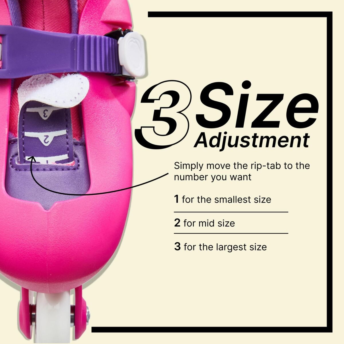 Kids Skating Shoes Inline Play 3 Pink - Image 5