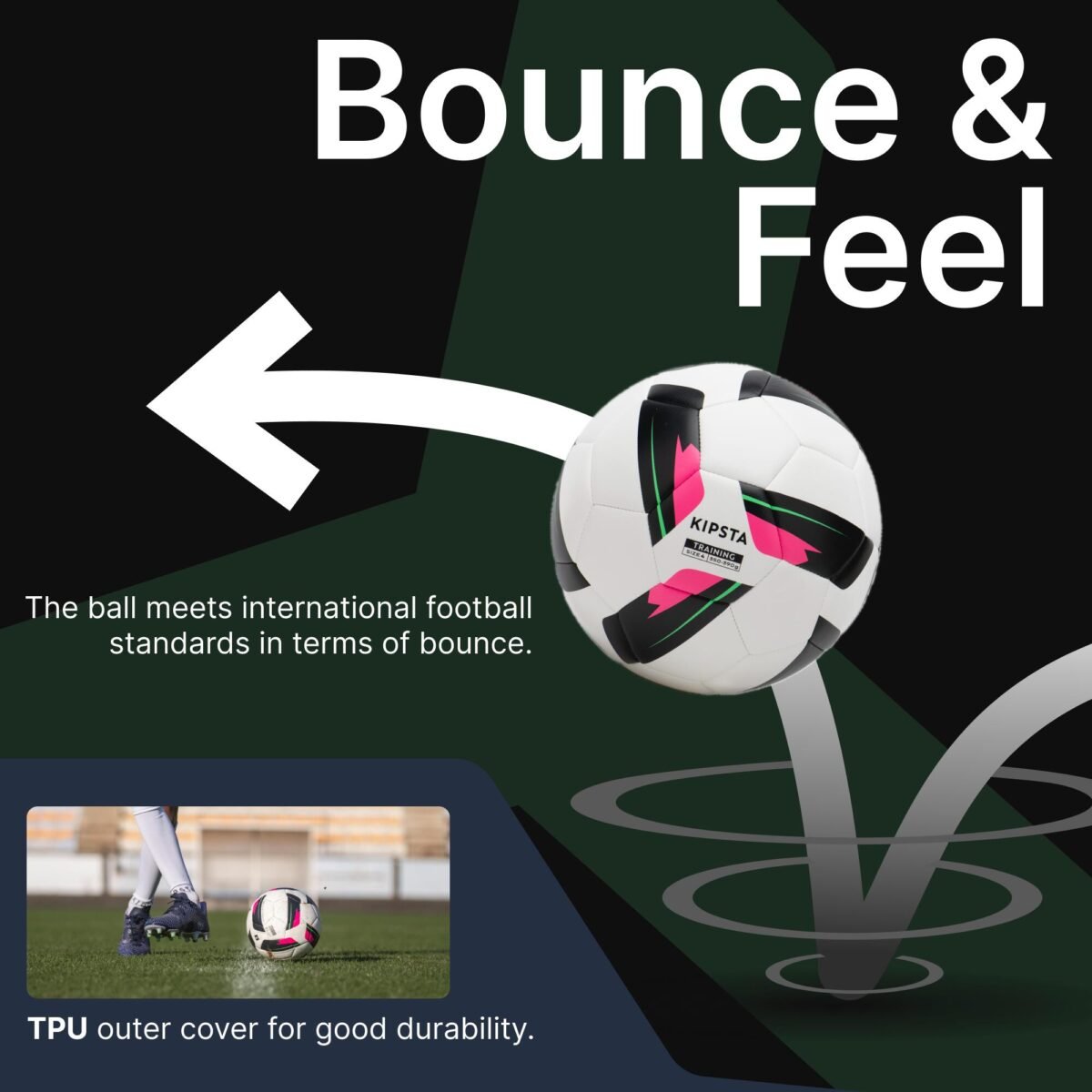 Machine-Stitched Football Training Ball Size 4  - White - Image 10