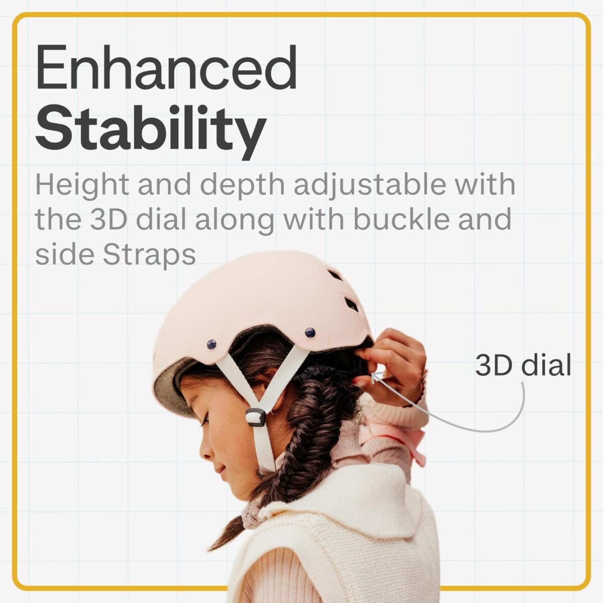 Inline Skating Skateboarding Scootering Helmet MF500 - Bridal Pink - Image 3