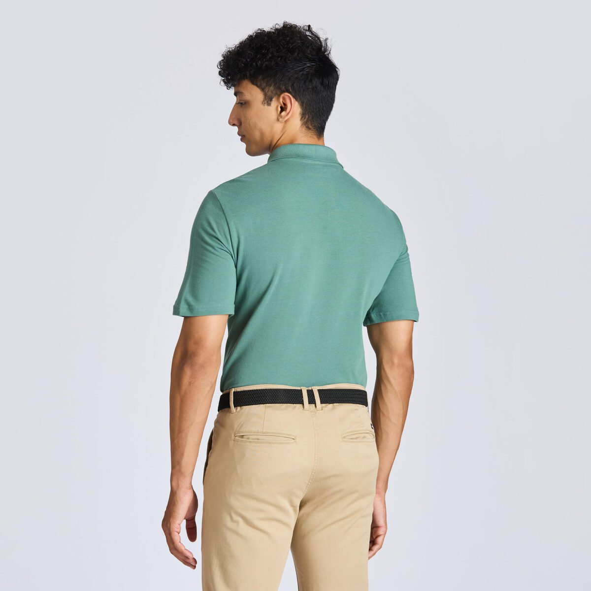 Men’s Polo shirt Khaki - Image 2