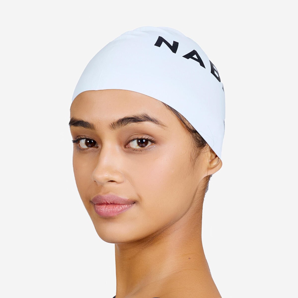 Adult Swimming Cap Silicone 56-60 Cm Quick-Dry & Lightweight White - Image 4