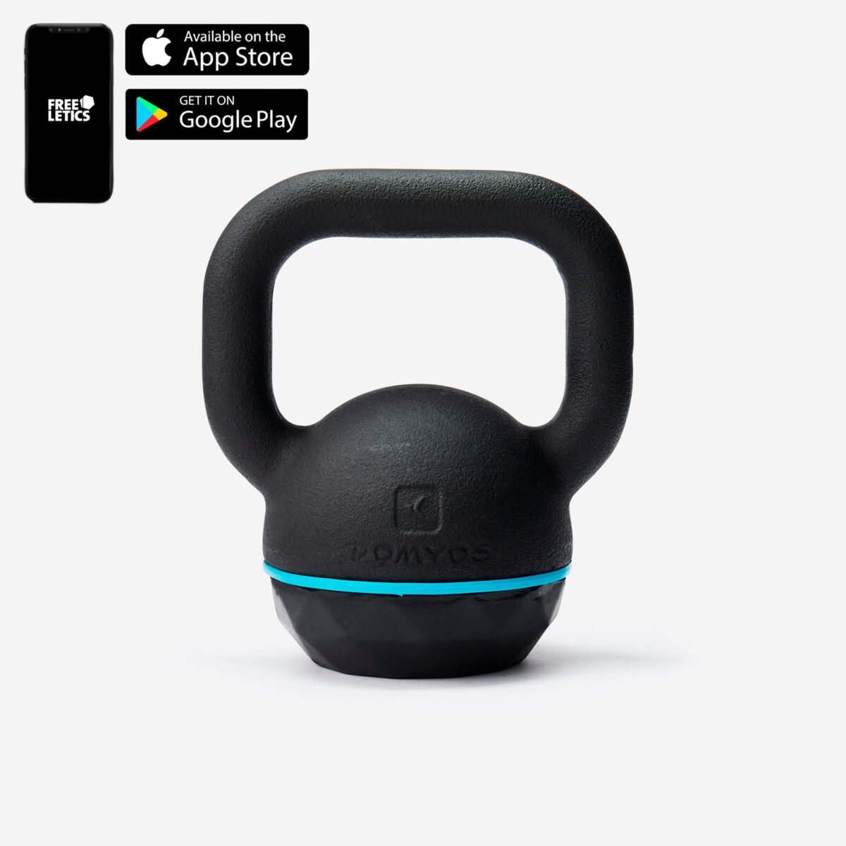 Gym Kettlebell 8 Kg Black Blue - Image 2